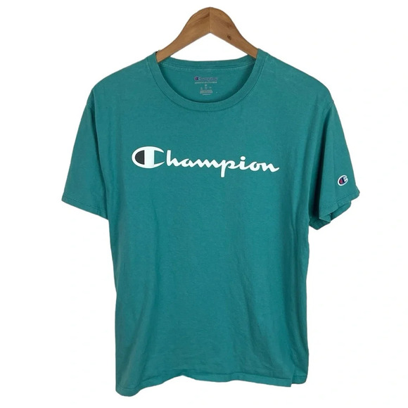 TS1017 Men’s Champion Authentic Athletic Brand Spell Out T Shirt M - Picture 1 of 4